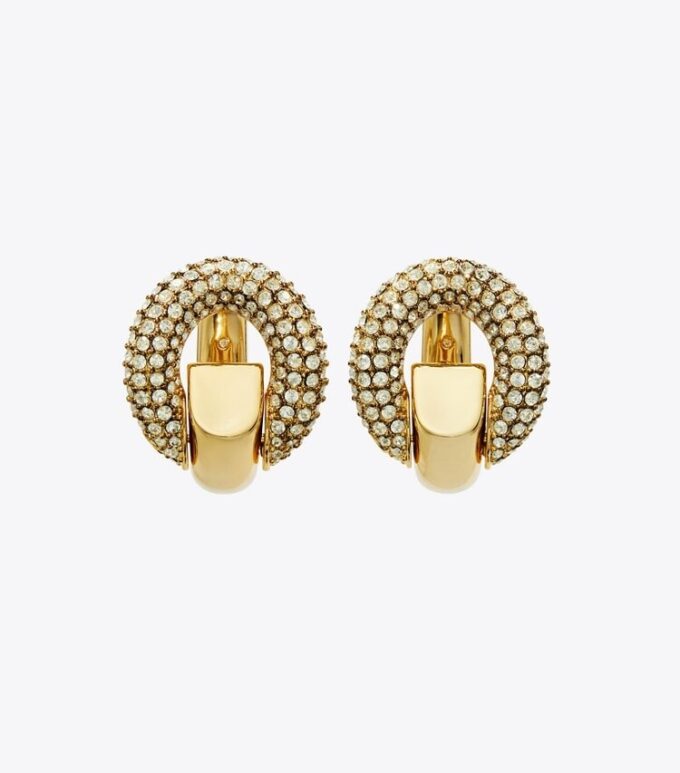 Boucles d’oreilles créoles pavées Boucles d’oreilles créoles pavées