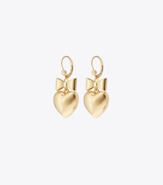 Boucles d&rsquo;oreilles Curiosity Heart And Bow