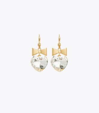 Boucles d&rsquo;oreilles Curiosity Heart And Bow
