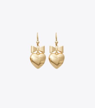 Boucles d&rsquo;oreilles Curiosity Heart And Bow