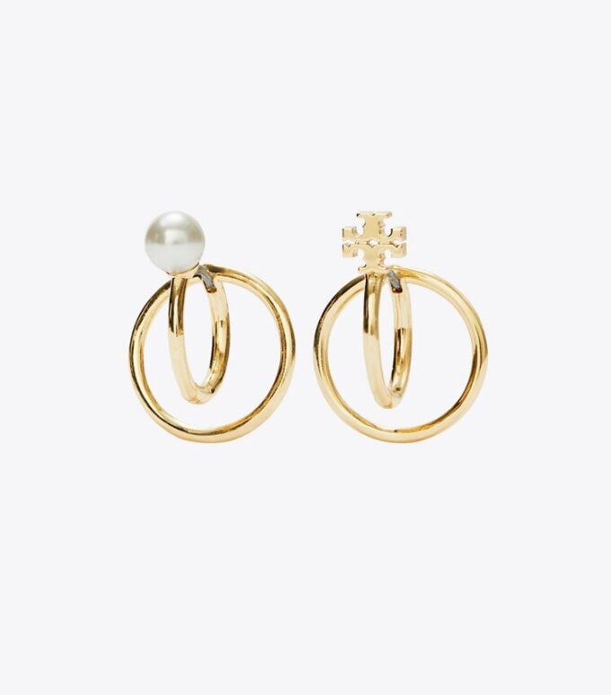 Boucles d’oreilles double anneau Kira Pearl Boucles d’oreilles double anneau Kira Pearl