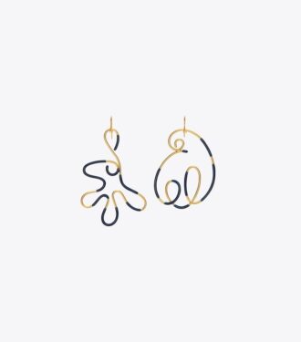 Boucles d&rsquo;oreilles en fil métallique