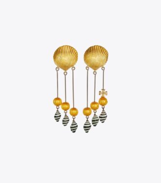 Boucles d&rsquo;oreilles fantaisie en coquillage