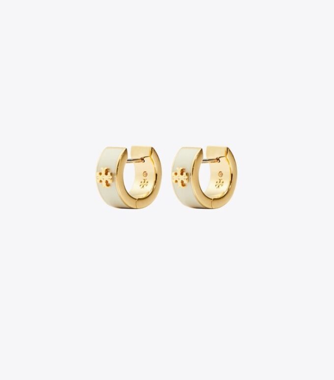 Boucles d&rsquo;oreilles Huggie Icon en émail