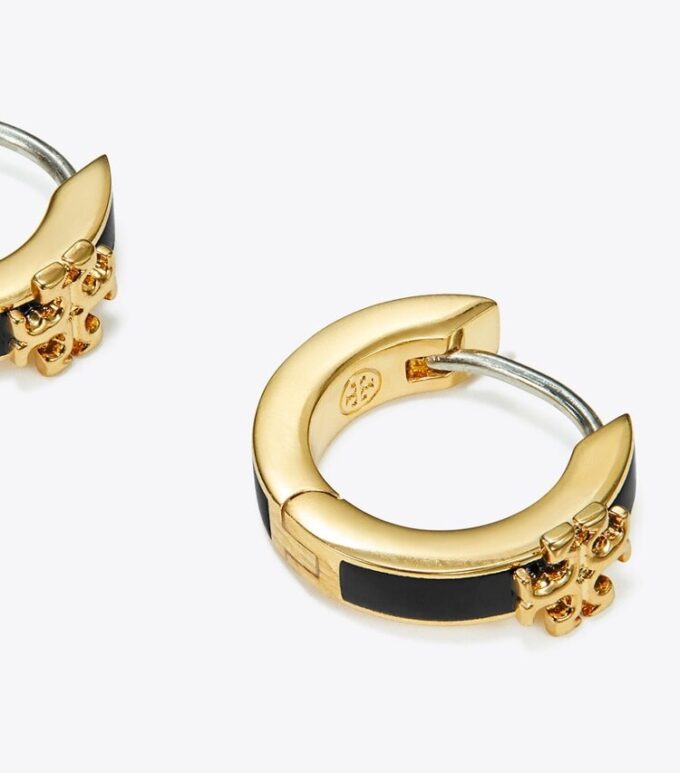 Boucles d&rsquo;oreilles Huggie Icon en émail