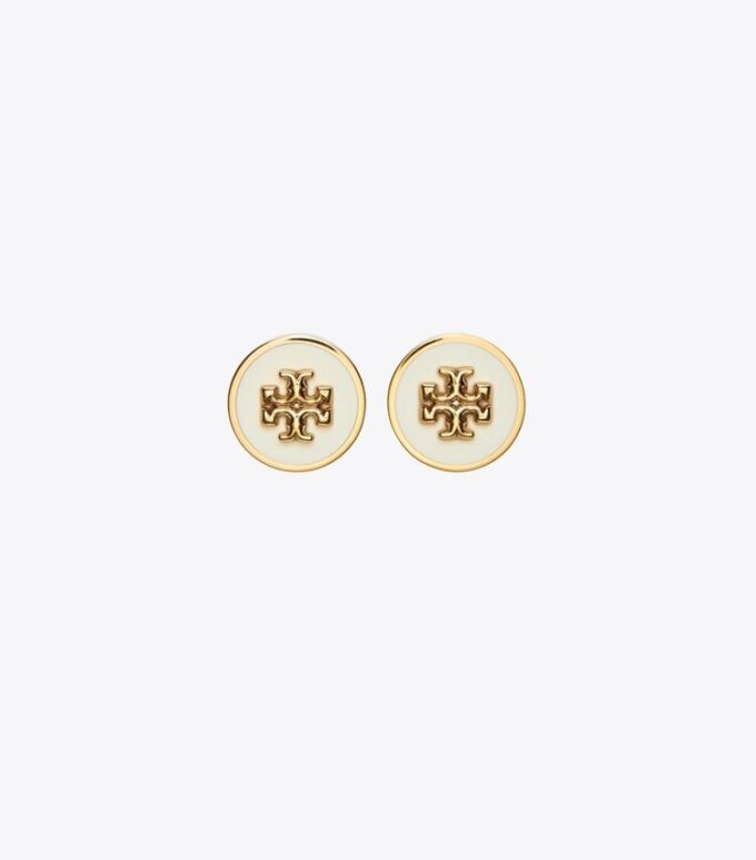 Boucles d&rsquo;oreilles Icon en émail avec cercle