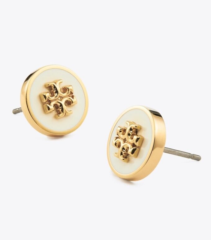Boucles d&rsquo;oreilles Icon en émail avec cercle