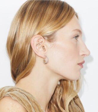 Boucles d&rsquo;oreilles Icon Pavé Loop