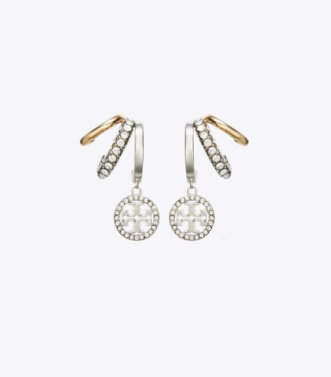 Boucles d&rsquo;oreilles Icon Pavé Triple Hoop