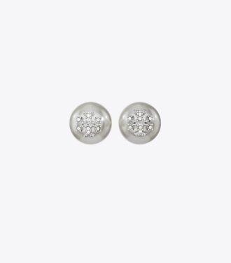 Boucles d&rsquo;oreilles Moondance Pearl And Pavé