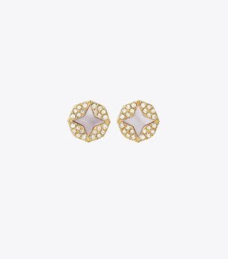 Boucles d&rsquo;oreilles pavées Forget Me Not