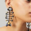 Boucles d’oreilles peintes en forme de poisson Boucles d’oreilles peintes en forme de poisson