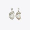 Boucles d’oreilles pendantes Moondance en cristal et perles Boucles d’oreilles pendantes Moondance en cristal et perles