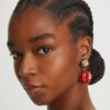 Boucles d’oreilles pendantes peintes Boucles d’oreilles pendantes peintes