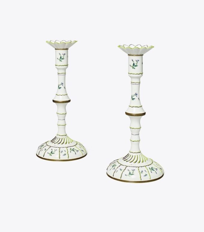 Bougeoirs Jolie Fleur, lot de 2 Bougeoirs Jolie Fleur, lot de 2