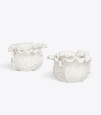 Bougeoirs Lettuce Ware, lot de 2