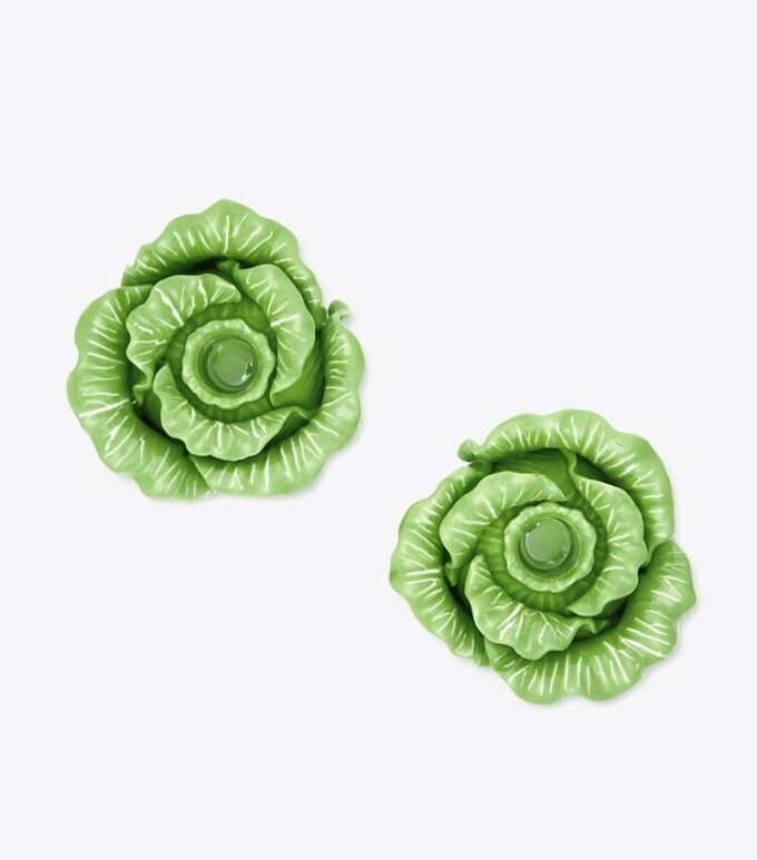 Bougeoirs Lettuce Ware, lot de 2 Bougeoirs Lettuce Ware, lot de 2