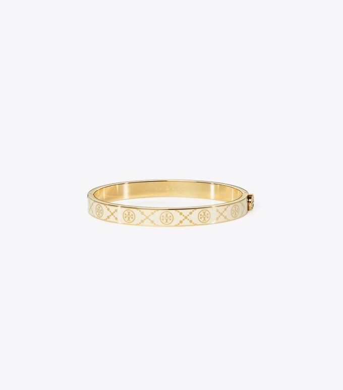 Bracelet à charnière Icon T Monogram
