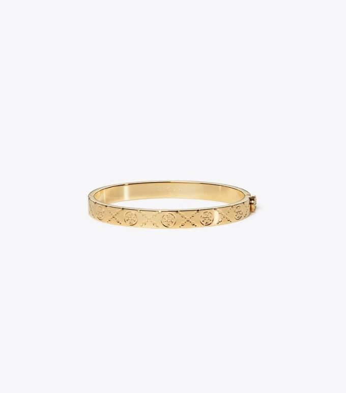 Bracelet à charnière Icon T Monogram