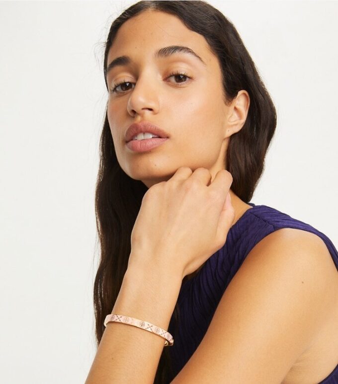 Bracelet à charnière Icon T Monogram