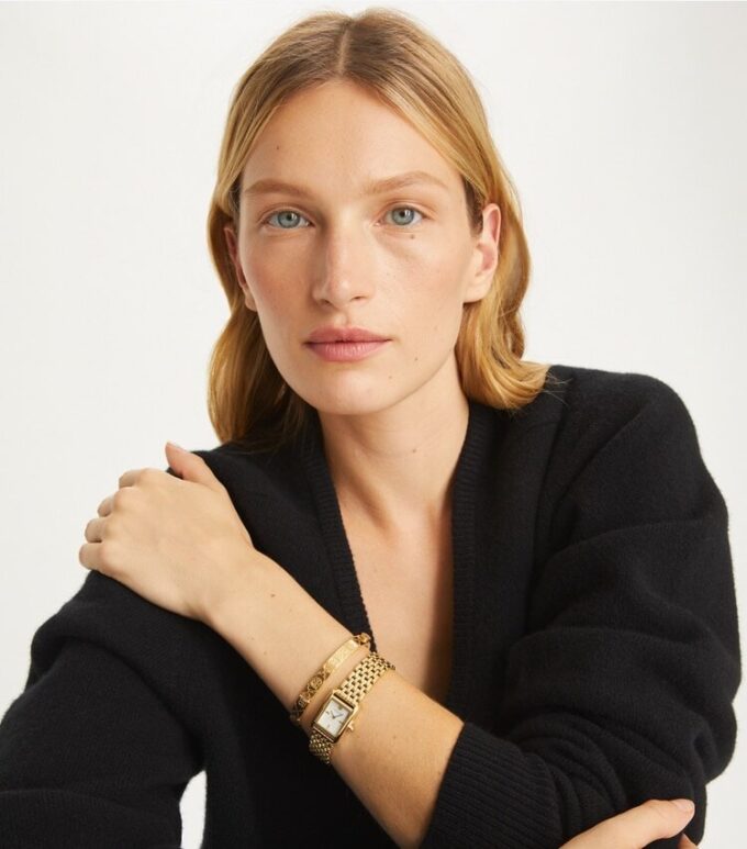 Bracelet à charnière Icon T Monogram