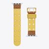 Bracelet à double rivets pour Apple Watch®, cuir jaune Bracelet à double rivets pour Apple Watch®, cuir jaune