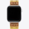 Bracelet à double rivets pour Apple Watch®, cuir jaune Bracelet à double rivets pour Apple Watch®, cuir jaune