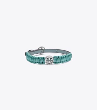 Bracelet en cuir et soie Miller