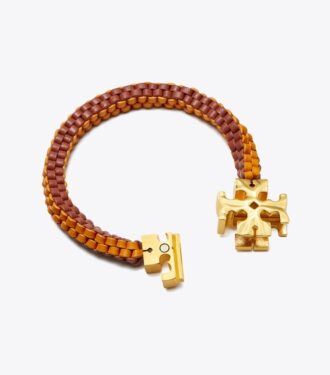 Bracelet en cuir tressé Roxanne