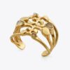 Bracelet manchette avec logo brutaliste Bracelet manchette avec logo brutaliste