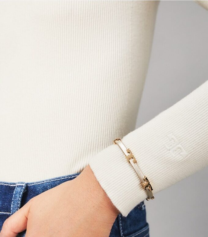 Bracelet Serif-T Metallic Single-Wrap