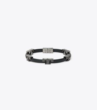 Bracelet Serif-T à simple tour pavé