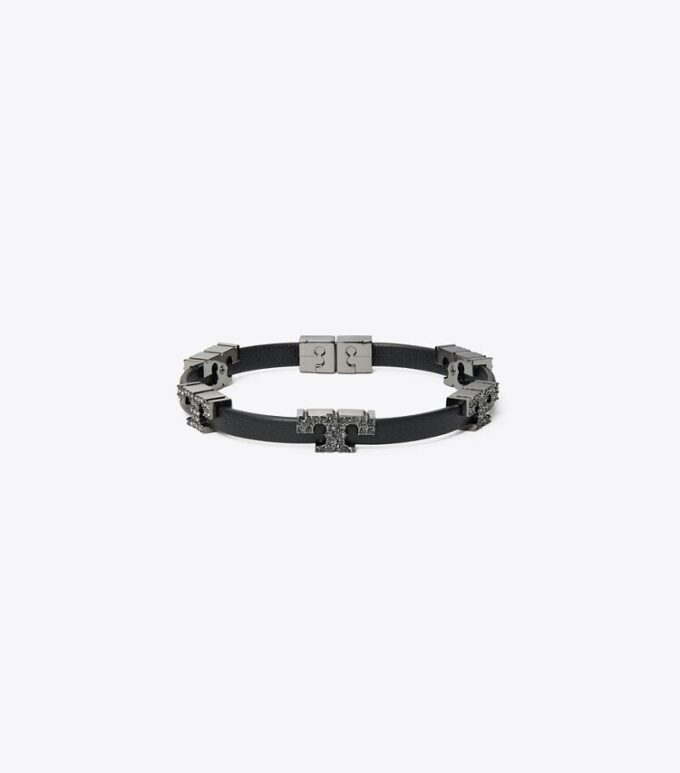 Bracelet Serif-T à simple tour pavé Bracelet Serif-T à simple tour pavé