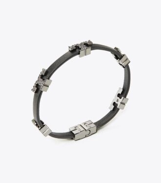 Bracelet Serif-T à simple tour pavé
