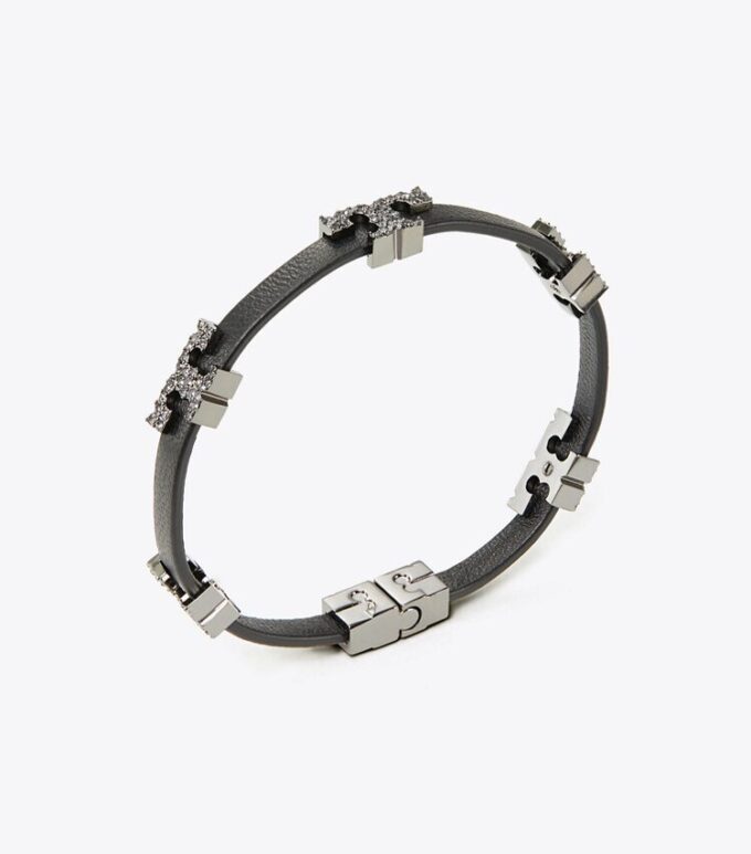 Bracelet Serif-T à simple tour pavé Bracelet Serif-T à simple tour pavé