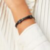 Bracelet Serif-T à simple tour pavé Bracelet Serif-T à simple tour pavé