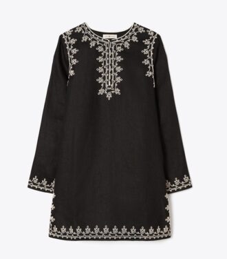 Caftan court orné