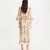 Caftan en gaze de lin imprimé Caftan en gaze de lin imprimé