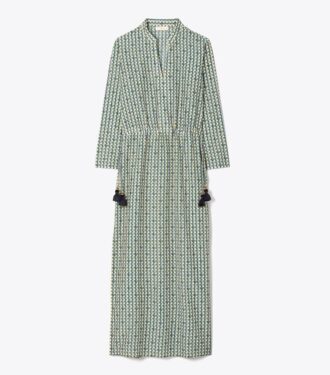 Caftan long imprimé