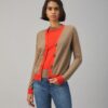 Cardigan en cachemire color block Cardigan en cachemire color block