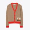 Cardigan en cachemire Tiger Patch Cardigan en cachemire Tiger Patch