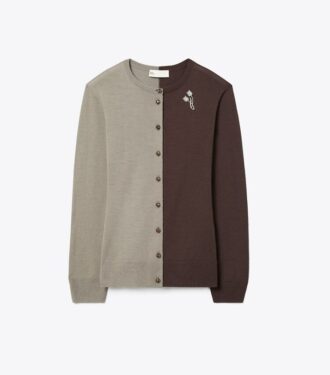 Cardigan en laine Brooch