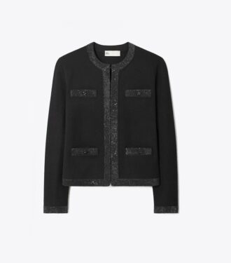 Cardigan en laine orné Kendra