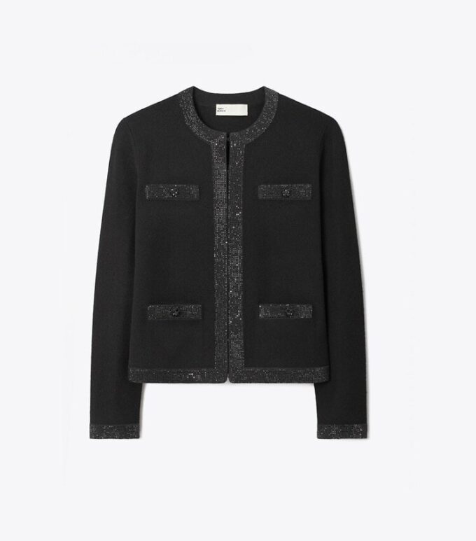 Cardigan en laine orné Kendra Cardigan en laine orné Kendra