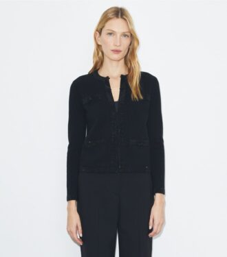 Cardigan en laine orné Kendra