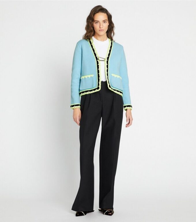 Cardigan en viscose technique Cardigan en viscose technique