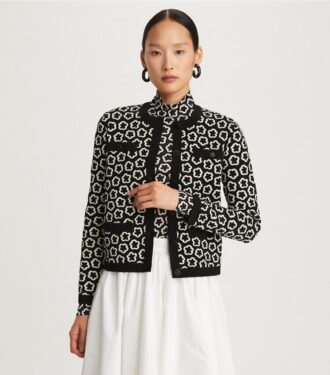Cardigan Kendra à fleurs jacquard
