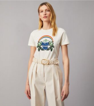 Ceinture logo en macramé