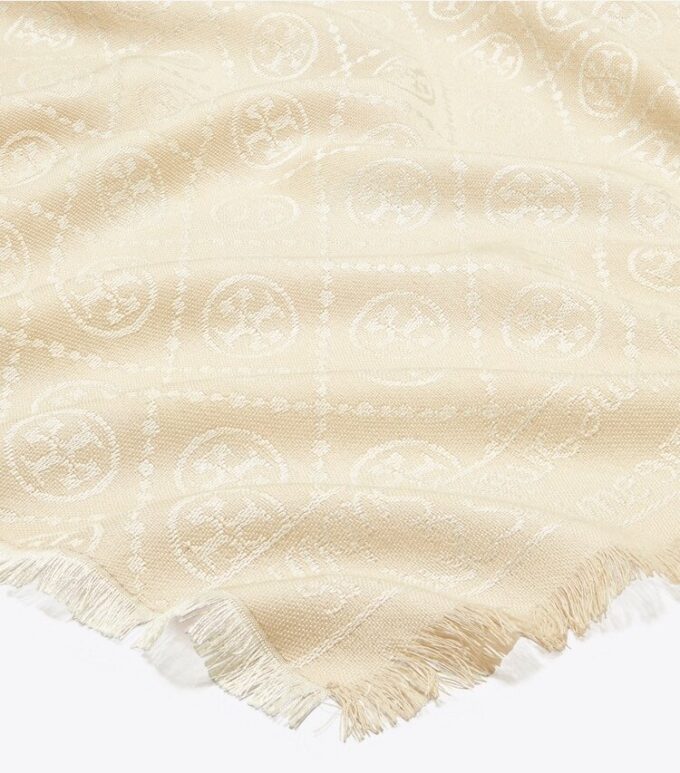 Écharpe oblongue en jacquard T Monogram Écharpe oblongue en jacquard T Monogram