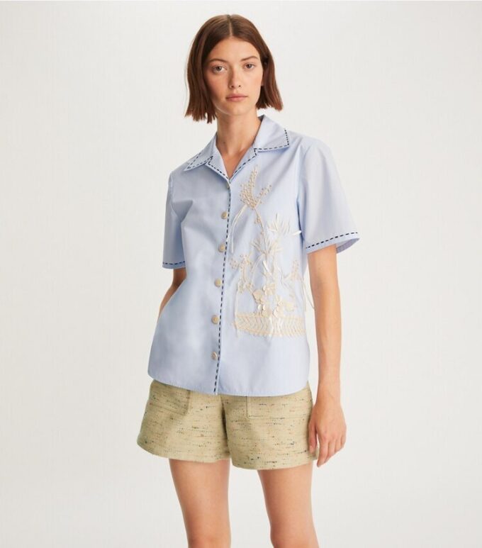 Chemise de camping brodée Chemise de camping brodée